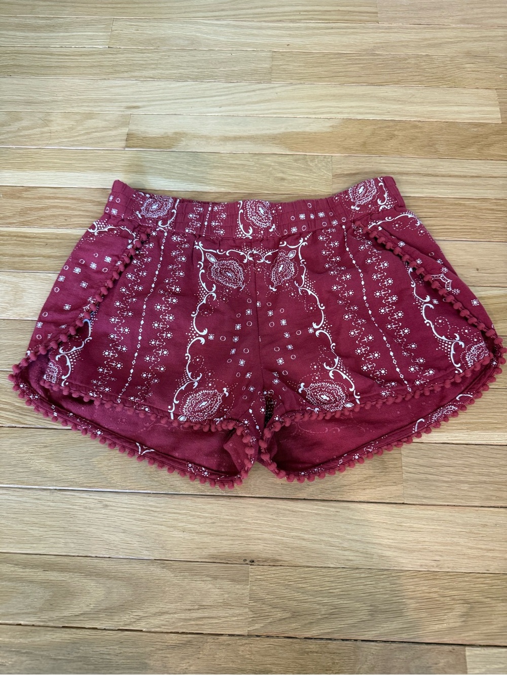 Madewell Oahu Cotton Cover-Up Shorts in Antique Rose